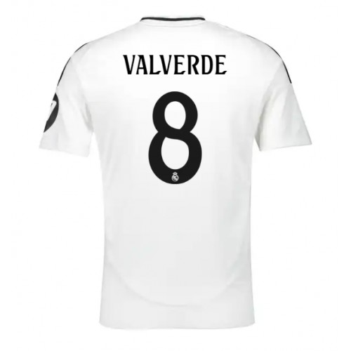 Fotbalové Dres Real Madrid Federico Valverde #8 Domácí 2024-25 Krátký Rukáv